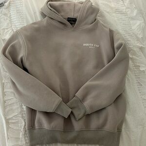 White fox Boutique Hoodie Cream and White Color Perfect Condition Size: XS/S